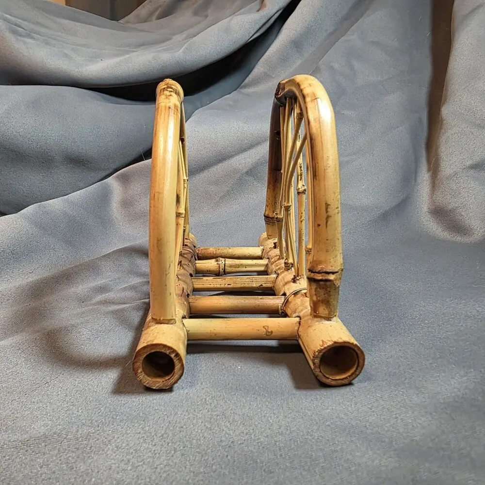Vintage Bamboo Rattan Letter Mail Napkin Holder Boho Decor